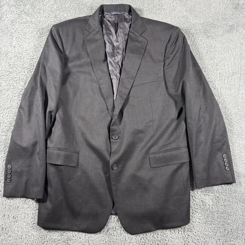 Brooks Brothers Trabaldo Togna Blazer Men 43R Grey Regent Estrato Wool SportCoat